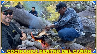 AVENTURA NÚMERO 480 COCINANDO PESCADO QUEMADO DENTRO DEL CAÑON [upl. by Herates]