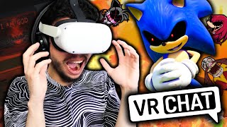 ÊTRE DANS UNE CREPPYPASTE EN VR  Sonicexe VR DX VRCHAT [upl. by Amaral]