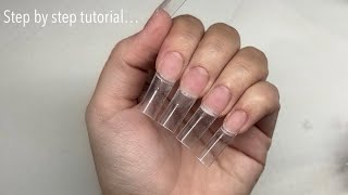 How To Do Acrylic Nails And French Tip Design [upl. by Salohcin]