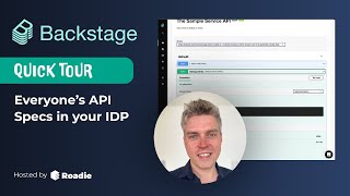Spotify Backstage a home for your API Specs [upl. by Asilak]