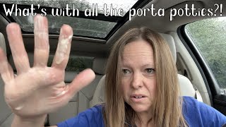 WHATS WITH ALL THE PORTA POTTIES  MOMVLOGS [upl. by Leiuqese943]