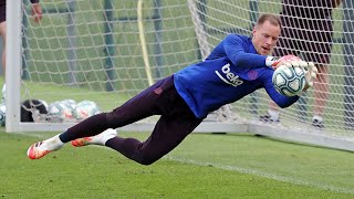 How to train like MarcAndré Ter Stegen  goalkeeper training [upl. by Handal]