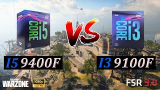 INTEL I3 9100F vs INTEL I5 9400F  WARZONE 30  Competitive Settings 1080p [upl. by Hamitaf]