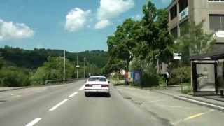 From Dietikon to Würenlos Switzerland Driving Video 062013 FullHD [upl. by Sinnod]