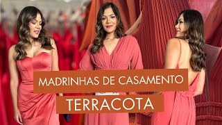 VESTIDOS PARA MADRINHAS  PALETA TERRACOTA [upl. by Auqinihs231]