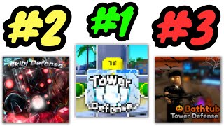 Top 5 Toilet Tower Defense Games  Roblox [upl. by Mir]