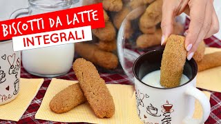 Biscotti da latte integrali ricetta facile senza uova [upl. by Weisburgh]