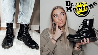 My Dr Martens One Year Later Are They Worth It everything you need to know 1460 patent leather [upl. by Lemhar]