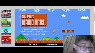 Super Mario Bros Original Playing for the first time [upl. by Valeta254]