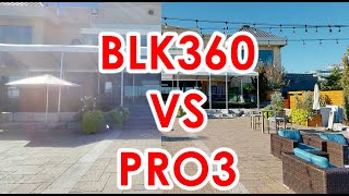 Matterport PRO3 and BLK360 Comparison  Outdoor  Direct Sunlight [upl. by Htehpaj]