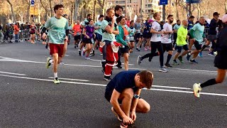 Barcelona Half Marathon 2023 eDreams Mitja BCN Spain  The StartSalida Part 2 [upl. by Filiano762]