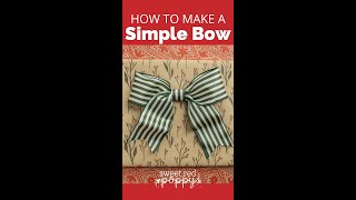 How to Make a Simple Bow [upl. by Mobley]