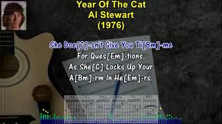 YEAR OF THE CAT  Al Stewart 1976 Karaoke SingALong Lyrics amp Guitar Chords oldies karaoke [upl. by Lasky34]