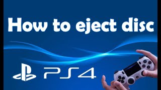 How to eject PS4 disc [upl. by Eiramacissej]