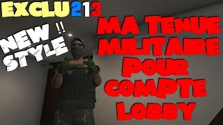 GTA 5 Online   EXCLU  NEW  MA TENUE MILITAIRE POUR COMPTE LOBBY  NEW STYLE [upl. by Retsevlis]