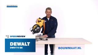 DeWalt DWS774 afkort en verstekzaag Speedreview [upl. by Nnaeirual802]