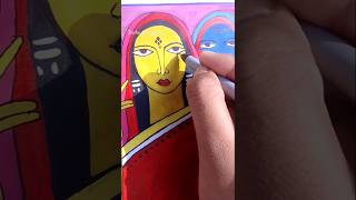 Jamini Roy painting 🎨🖌️ please subscribe my channel and saport me 😊🙏🌷🙏😊🤗 [upl. by Scuram]