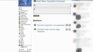 Ajouter une section question reponse sur Facebook fan page [upl. by Gardas]