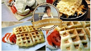 Deftiges aus dem Waffeleisen  Waffelrezepte – auch pikant geht [upl. by Stoecker]