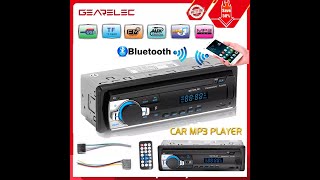 GEARELEC JSD 520 Car Stereo Radio Receiver Bluetooth AUX Input InDash Head Unit [upl. by Mcdougall]