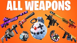 FORTNITE ALL WEAPONS Including All Vaulted Weapons [upl. by Edyaj]