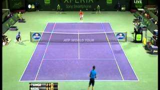 Nadal vs Tsonga Highlights Miami Masters 2012 [upl. by Notsgnal]