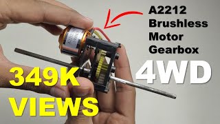 Homemade BLDC motor gearbox  2212 1400kv Brushless Motor Gearbox [upl. by Aurelie]