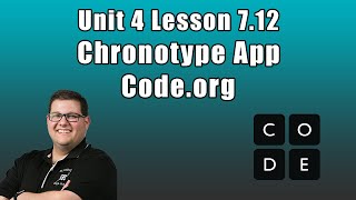 Codeorg Unit 4 Lesson 712  Chronotype App Project A Conditionals Practice [upl. by Oecam159]