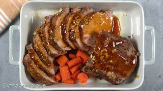 Slow Cooker Tender Pork loin with Honey Garlic Glaze cooking slowcooker slowcooking pork loin [upl. by Hellman]