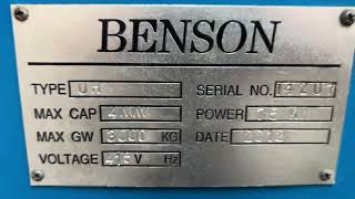 Benson UH 2500mm x 4mm guillotine stock 2938 [upl. by Kreegar104]