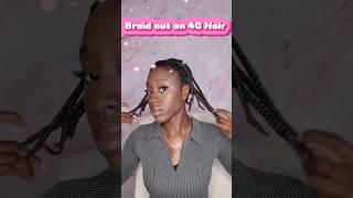 Braid out on 4C hair using the Doux [upl. by Sinclair293]