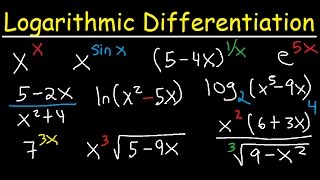 Logarithmic Differentiation of Exponential Functions [upl. by Sitnalta]