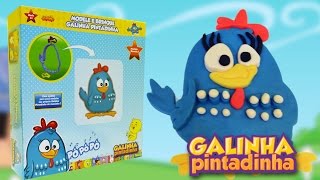 Galinha Pintadinha  Brinquedo com Massinha de Modelar [upl. by Hafinah]