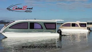 CaraBoat Is it a Caravan Is it a Boat CaraBoat is Both A Camper Trailer Houseboat [upl. by Saffier]