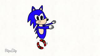 Teste de Animação 2D do Sonic eu mesmo desenhei sem sprites [upl. by Bourgeois]