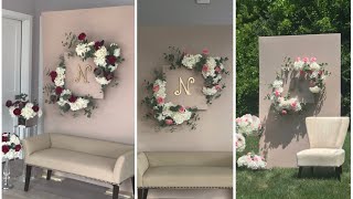 Dollar Tree Foam Board Backdrop Diy Elegant Backdrop [upl. by Ymij]