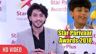 Shaka Laka Boom Boom Lead Actor Kinshuk Vaidya at Star Parivaar Awards 2018 [upl. by Enyaj494]