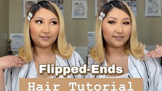 FLIPPEDENDS HAIR TUTORIAL  90s Inspired [upl. by Martijn]