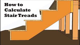 How to calculate stair treads rise and run stringer layout [upl. by Partan]