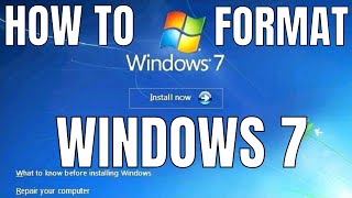 Windows 7 Formatting and Clean Installation [upl. by Mariandi419]