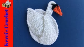 Easy Swan Crochet Tutorial  Beginner Crochet Tutorial [upl. by Auqenet546]