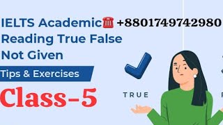 Class 5 True False Not Given False vs Not Given Focusing Point Modifier Only Tense [upl. by Nobell]