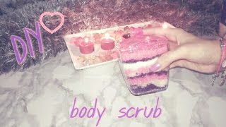 طريقة عمل سكراب ملون للجسم بطريقة سهلة  DIY COLORED BODY SCRUB [upl. by Grodin]