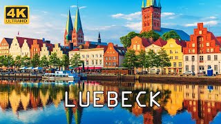 Luebeck Germany 🇩🇪  4K Drone Footage \ Lübeck [upl. by Fabiano]