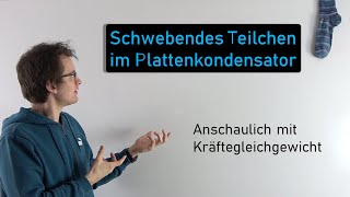 Schwebendes Teilchen im Plattenkondensator  Physik Oberstufe [upl. by Purity]