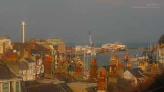 Weymouths Fishing amp Ferry Harbour in Dorset United Kingdom [upl. by Ydarb]