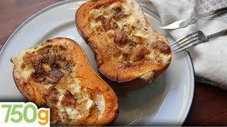 Recette de Butternut farcie au chèvre  750g [upl. by Aleibarg]