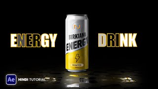 Flicker Energy Drink Motion Ads  After Effects Hindi Tutorials [upl. by Hajed619]