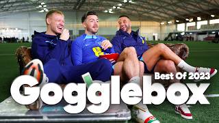 HILARIOUS Grealish Ramsdale amp Walker Look Back The Best Moments Of 2023  Gogglebox  England [upl. by Anrev]