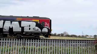 A graffitied class 153 dmu  stoke works junction 22032024 [upl. by Ajani]